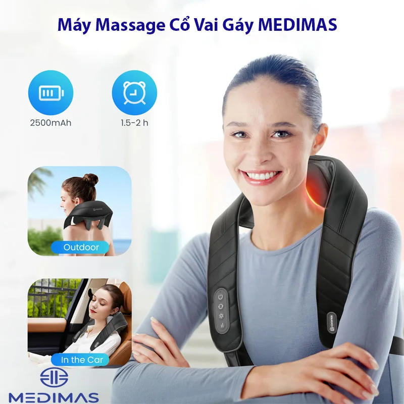 Máy Massage Cổ Vai Gáy MEDIMAS NM-01 Chính Hãng
