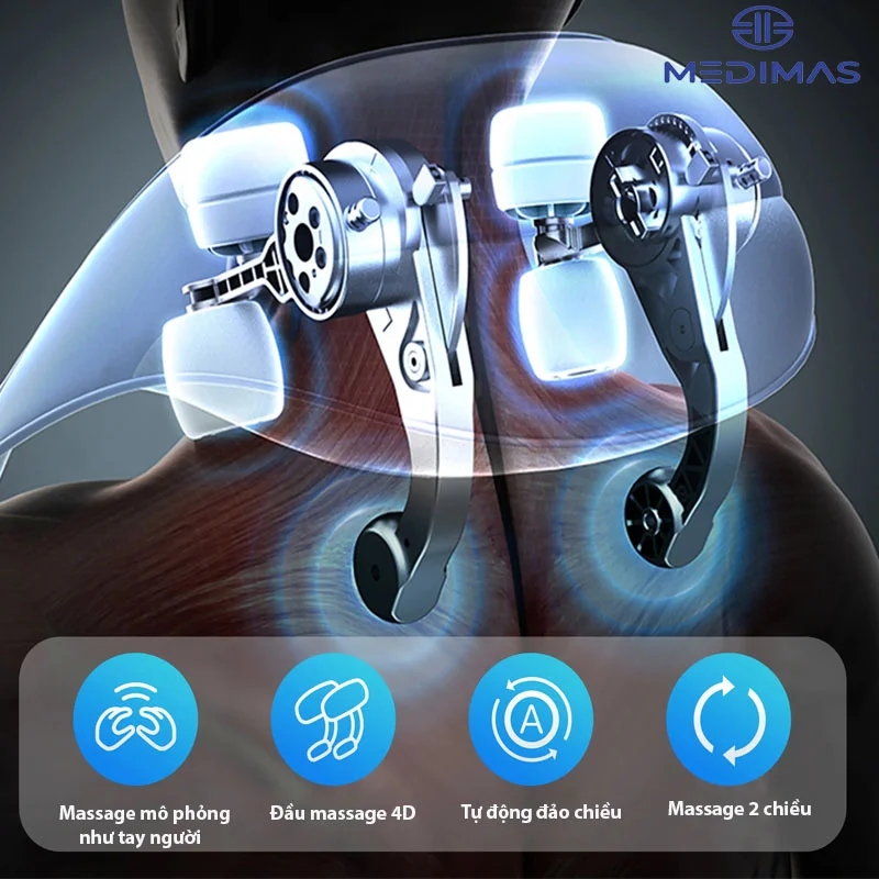 Máy Massage Cổ Vai Gáy MEDIMAS NM-01 Chính Hãng